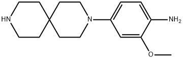 4-{3,9-diazaspiro[5.5]undecan-3-yl}-2-methoxyaniline 结构式