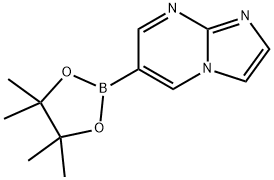 6-(4,4,5,5-四甲基-1,3,2-二噁硼烷-2-基)咪唑并[1,2-A]嘧啶 结构式