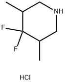 4,4-difluoro-3,5-dimethylpiperidine hydrochloride 结构式