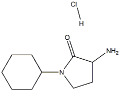 3-氨基-1-环己基并吡咯烷-2-酮盐酸 结构式
