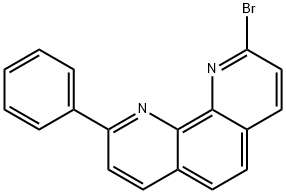 2-溴-9-苯基-1,10-菲咯啉 结构式