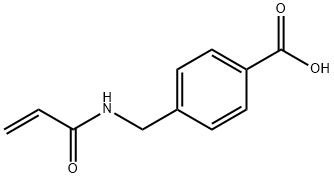 4-(2-烯酰胺甲基丙酸)苯甲酸 结构式