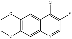 4-CHLORO-3-FLUORO-6,7-DIMETHOXYQUINOLINE 结构式