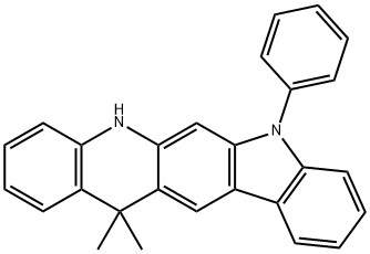 13,13-DIMETHYL-7-PHENYL-7,13-DIHYDRO-5H-INDOLO[3,2-B]ACRIDINE 结构式