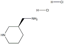 (R)-哌啶-3-甲胺二盐酸盐 结构式