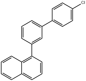 Naphthalene, 1-(4′-chloro[1,1′-biphenyl]-3-yl)- 结构式