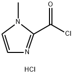 1-甲基-1H-咪唑-2-甲酰氯盐酸盐 结构式