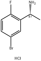 (R)-1-(5-溴-2-氟苯基)乙胺盐酸盐 结构式