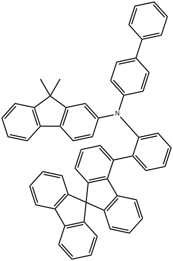 9H-Fluoren-2-amine, N-[1,1'-biphenyl]-4-yl-9,9-dimethyl-N-[2-(9,9'-spirobi[9H-fluoren]-4-yl)phenyl]- 结构式