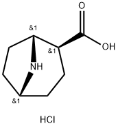 (1R,2S,5R)-8-氮杂双环[3.2.1]辛烷-2-羧酸盐酸盐 结构式