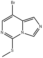 8-溴-5-(甲硫基)咪唑并[1,5-C]嘧啶 结构式