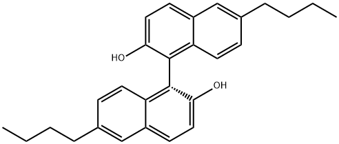 (1R)-6,6'-二丁基[1,1'-二萘]-2,2'-二醇 结构式