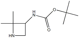 tert-butyl N-(2,2-dimethylazetidin-3-yl)carbamate 结构式