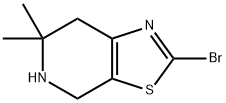 2-bromo-6,6-dimethyl-4H,5H,6H,7H-[1,3]thiazolo[5,4-c]pyridine 结构式