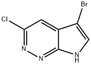 5-溴-3-氯-7H-吡咯并[2,3-C]哒嗪 结构式