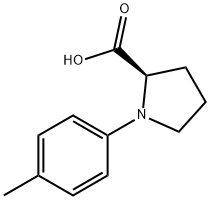 1-(4-甲基苯基)-D-脯氨酸 结构式