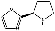 2-[(2R)-pyrrolidin-2-yl]-1,3-oxazole 结构式