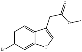 2-(6-溴苯并呋喃-3(2H)-亚基)乙酸甲酯 结构式