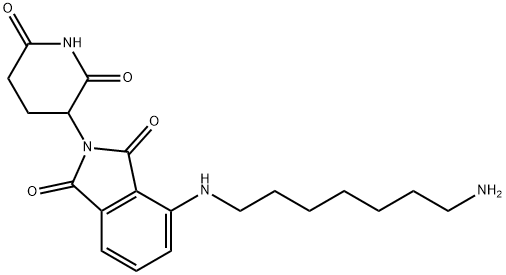 4-[(7-Aminoheptyl)amino]-2-(2,6-dioxopiperidin-3-yl)isoindoline-1,3-dione HCl 结构式