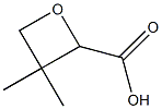 3,3-dimethyloxetane-2-carboxylic acid 结构式