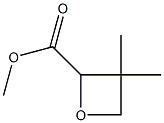 3,3-二甲基氧杂环丁烷-2-羧酸甲酯 结构式