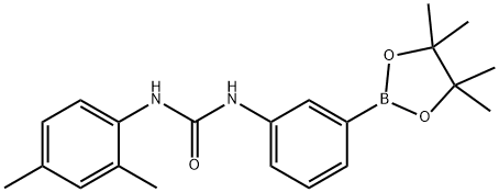 1-(2,4-dimethylphenyl)-3-(3-(4,4,5,5-tetramethyl-1,3,2-dioxaborolan-2-yl)phenyl)urea 结构式