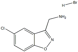 1-(5-CHLORO-1,2-BENZOXAZOL-3-YL)METHANAMINE HYDROBROMIDE 结构式