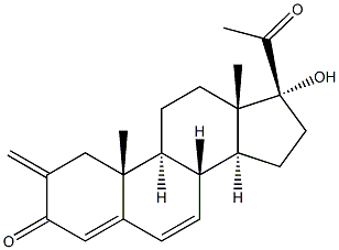 17-Hydroxy-1 alpha,2 alpha-methylene-4,6-pregnadiene-3,20-dione 结构式