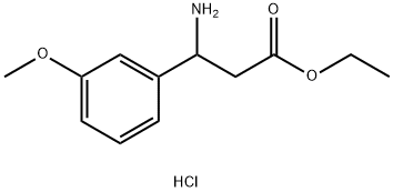 乙基 3-氨基-3-(3-甲氧苯基)丙酯盐酸 结构式