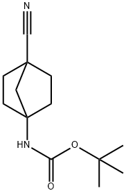 Carbamic acid,N-(4-cyanobicyclo[2.2.1]hept-1-yl)-, 1,1-dimethylethyl ester 结构式