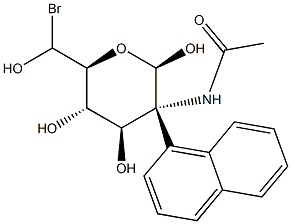 N-((2S,3R,4R,5S,6R)-2-((6-溴萘-2-基)氧基)-4,5-二羟基-6-(羟基甲基)四氢-2H-吡喃-3-基)乙酰胺 结构式