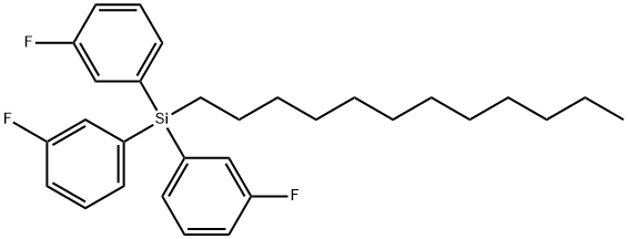 DODECYLTRIS(3-FLUOROPHENYL)SILANE 结构式