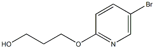 3-((5-溴吡啶-2-基)氧基)丙-1-醇 结构式
