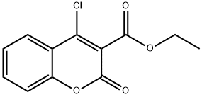 ethyl 4-chloro-2-oxo-2H-chromene-3-carboxylate 结构式