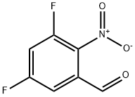 3,5-Difluoro-2-nitrobenzaldehyde 95% 结构式