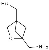 [1-(AMINOMETHYL)-2-OXABICYCLO[2.1.1]HEXAN-4-YL]METHANOL 结构式