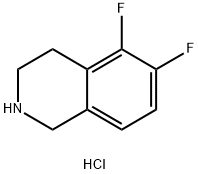 5,6-二氟-1,2,3,4-四氢异喹啉盐酸 结构式