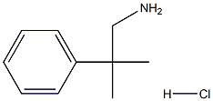 2-甲基-2-苯基丙烷-1-胺盐酸盐 结构式