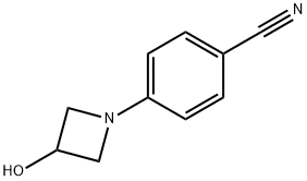 4-(3-hydroxyazetidin-1-yl)benzonitrile 结构式