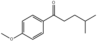 1-(4-甲氧苯基)-4-甲基戊烷-1-酮 结构式