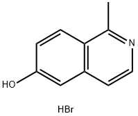 1-METHYL-6-ISOQUINOLINOL HYDROBROMIDE 结构式
