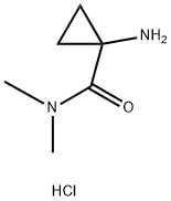 1-氨基-N,N-二甲基环丙烷-1-甲酰胺盐酸 结构式