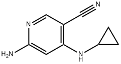 6-氨基-4-(环丙胺基)烟氰 结构式