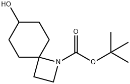 tert-butyl 7-hydroxy-1-azaspiro[3.5]nonane-1-carboxylate 结构式