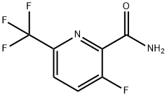 3-氟-6-三氟甲基吡啶-2-甲酰胺 结构式