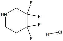 3,3,4,4-四氟哌啶盐酸盐 结构式