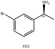 (S)-1-(3-溴苯基)乙胺盐酸盐 结构式