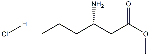 (S)-甲基 3-氨基己酯盐酸 结构式