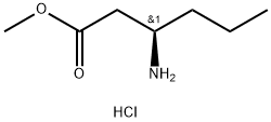methyl 3-aminohexanoate hydrochloride 结构式