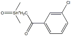 二甲基氧化锍-3-(氯)苯甲酰基甲基 结构式